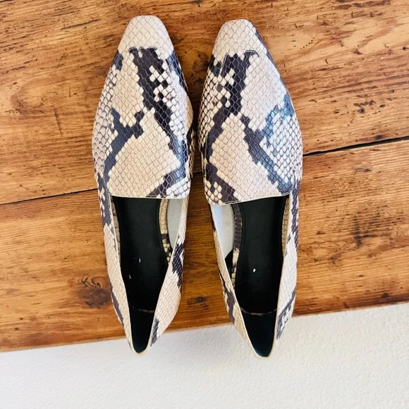 Marc Fisher LTD Enaba Square Toe Loafer in Snakeskin Print - Picture 7 of 8